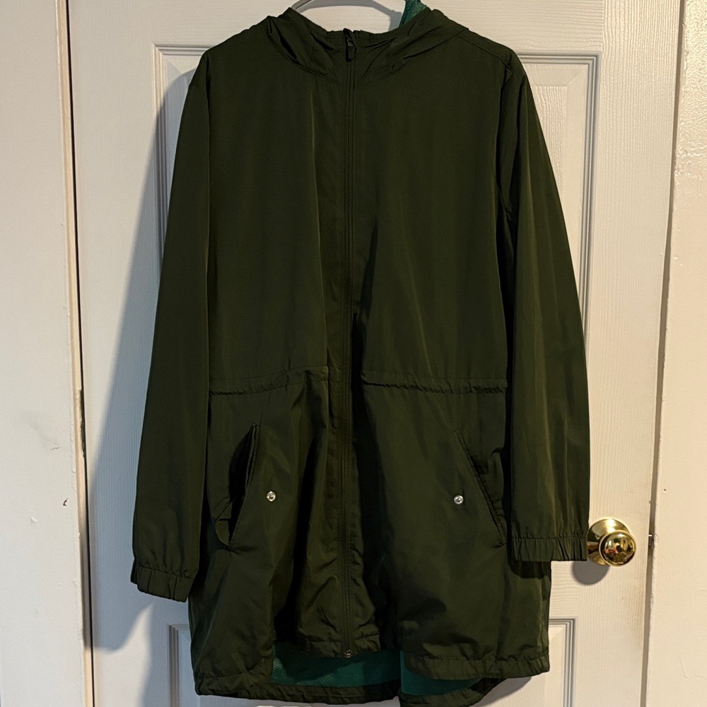 Old Navy  Dark Green Hooded Raincoat